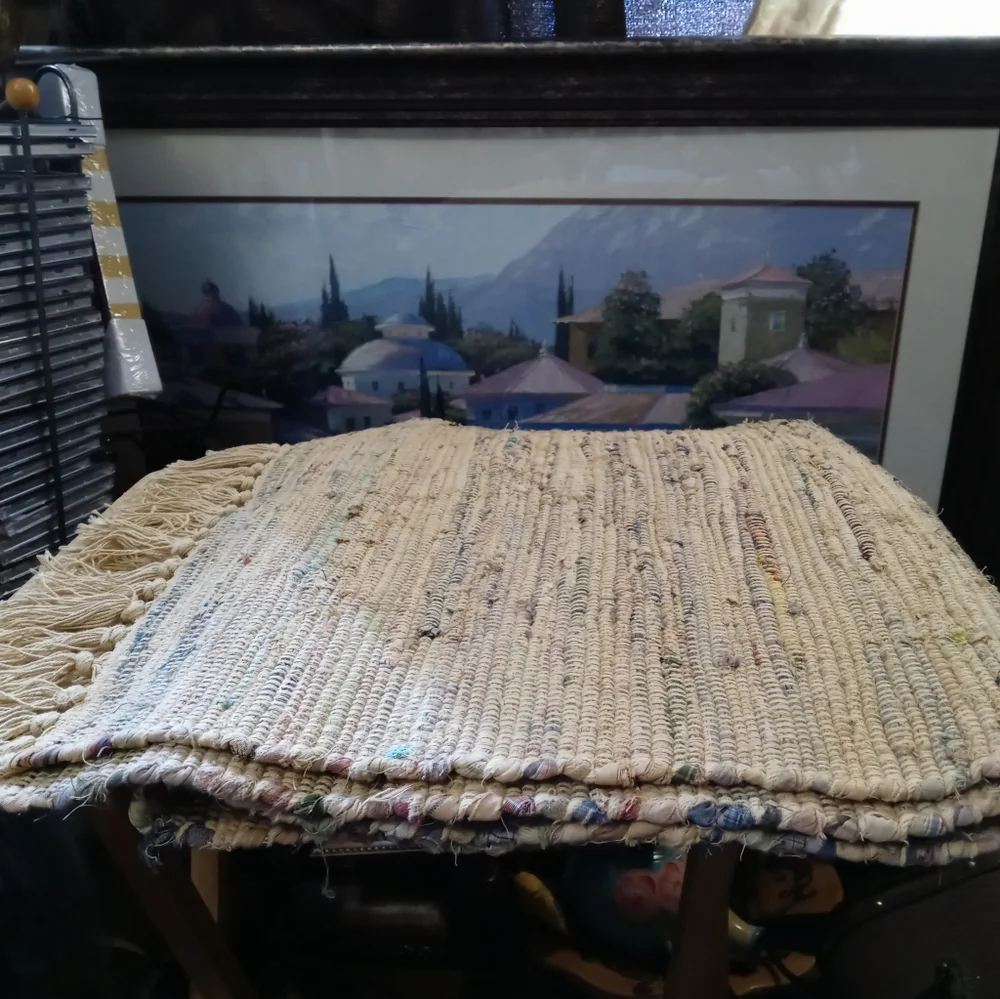 🌅🏫 2 Gallic Artisan Cotton Rugs 🆕🏬 22